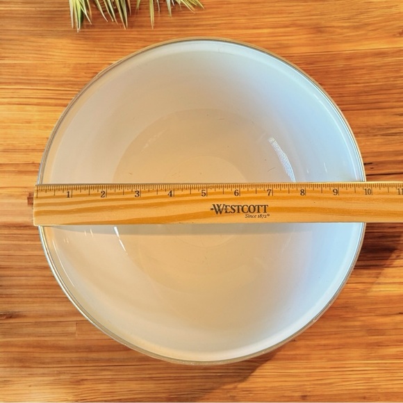 VINTAGE Royal Albert Old Country Roses Enamel Mixing Bowl 1962 Large Floral Bowl - Picture 10 of 12